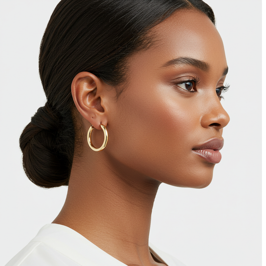10K Gold Hoop Earrings