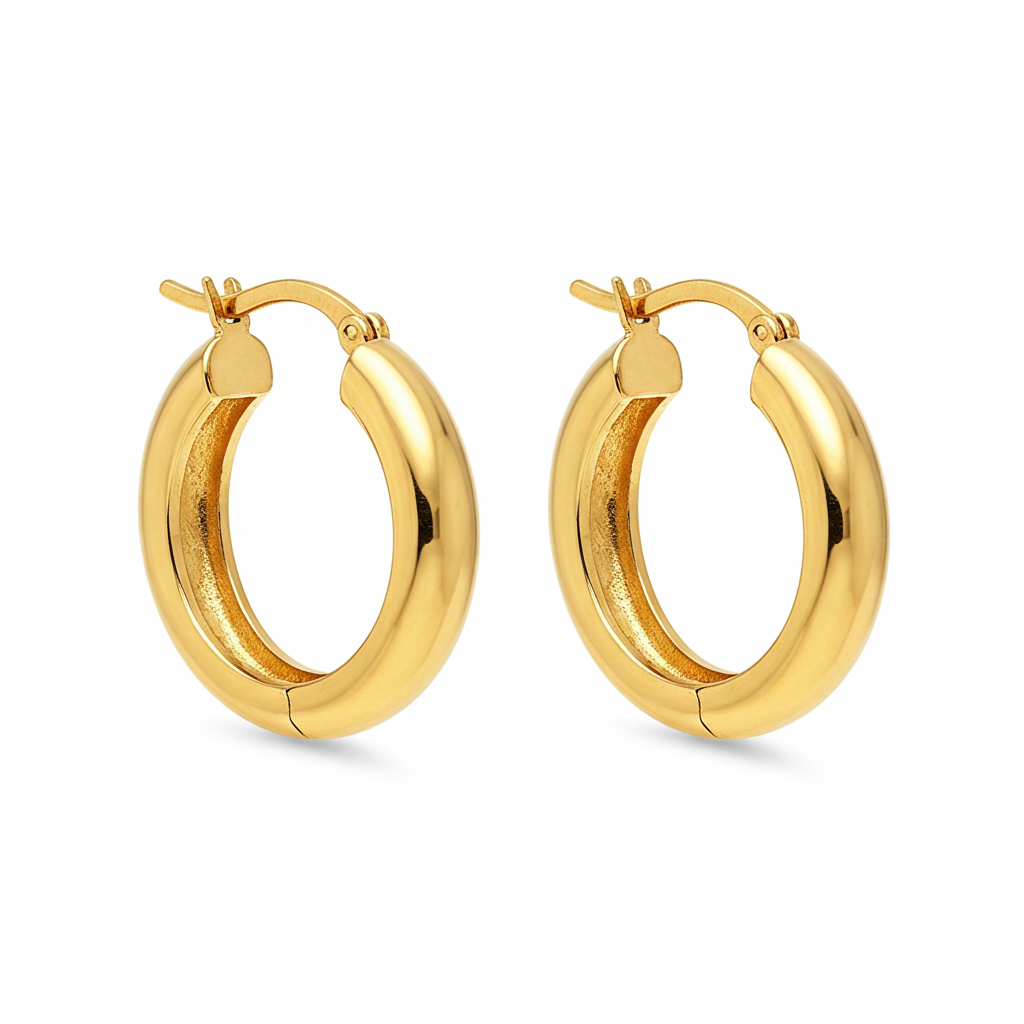 10K Gold Hoop Earrings