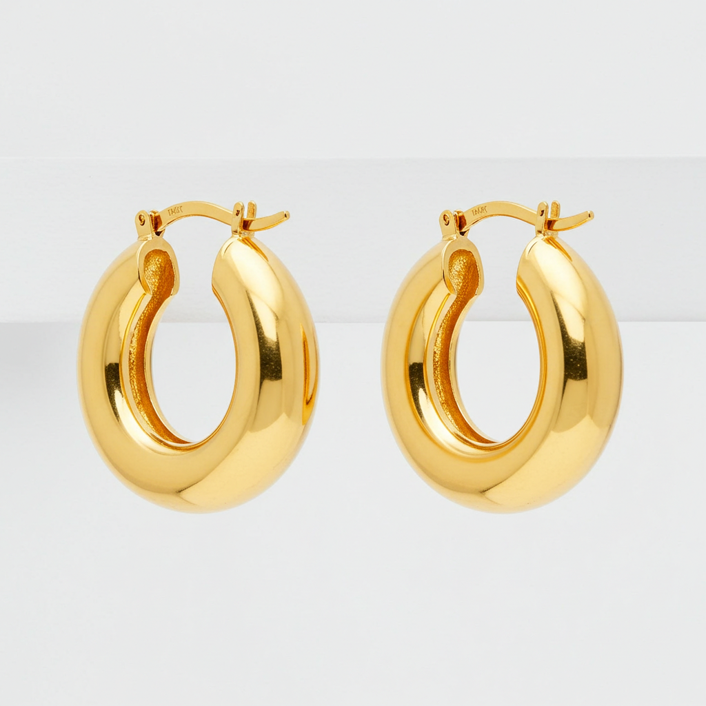 14K Gold Hoop Earrings