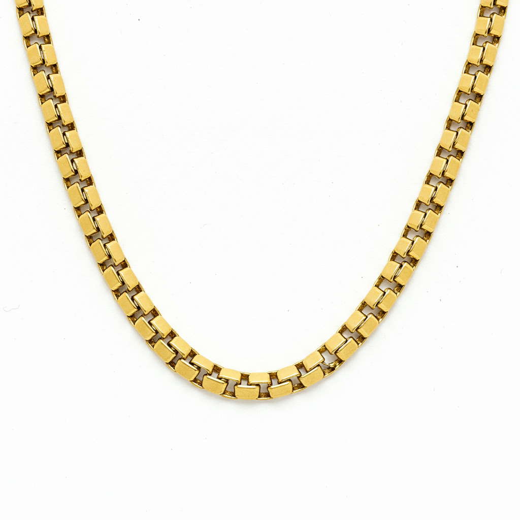 10K gold Box Link Chain