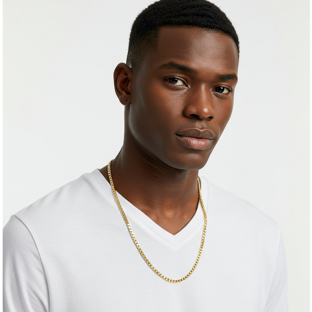 10K gold Box Link Chain