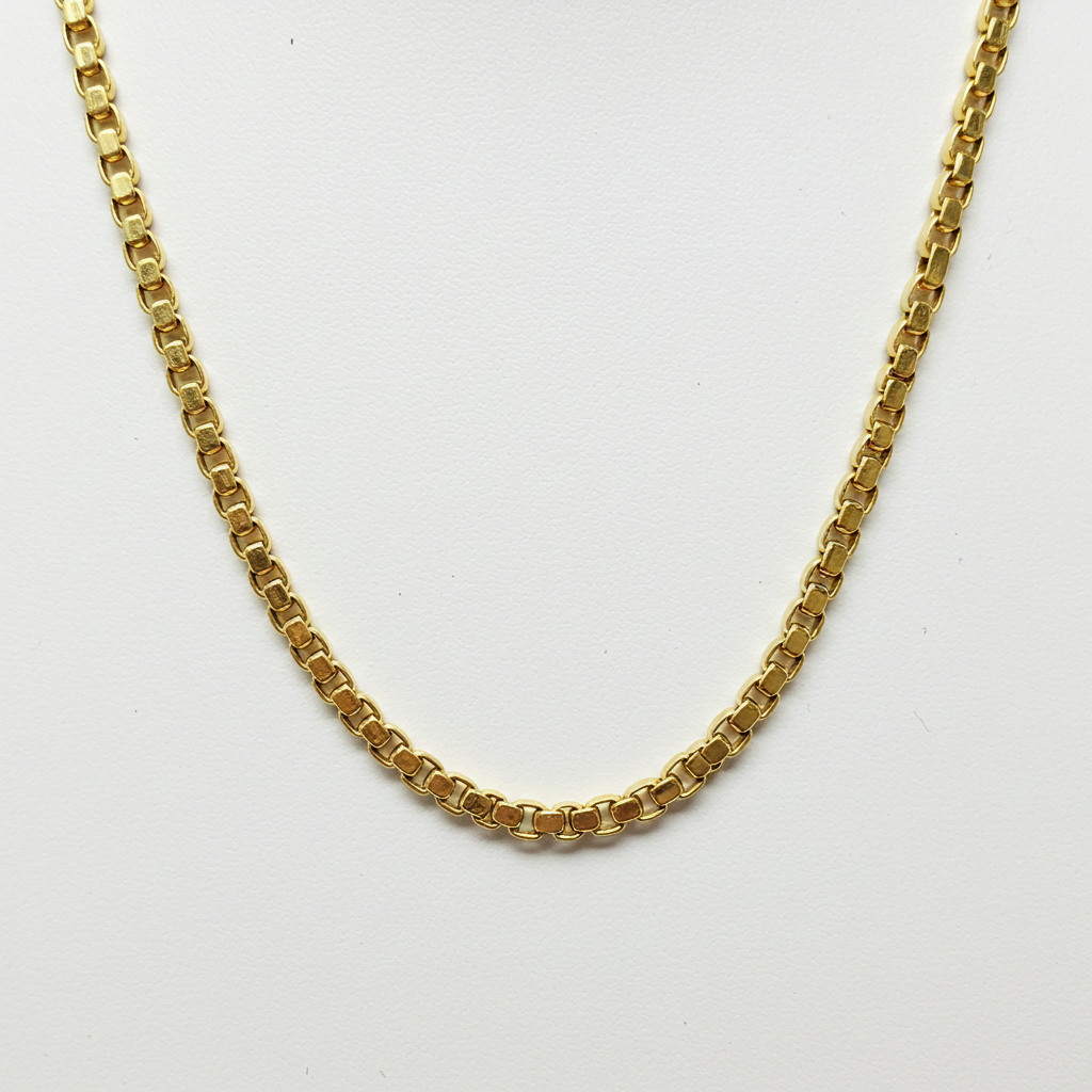 14K gold Box Link Chain