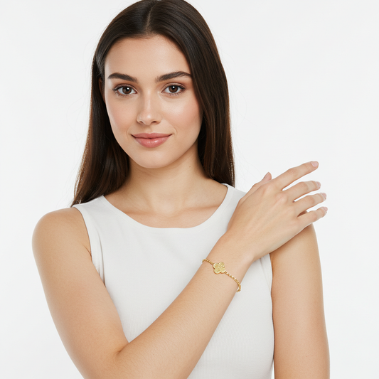 10K Gold Clover Bracelet