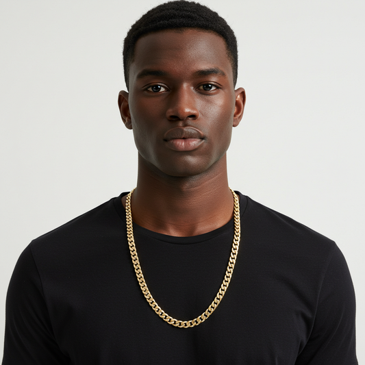 14K gold Cuban Curb Link Chain