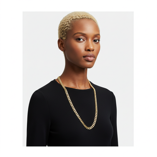 10K gold Cuban Curb Link Chain