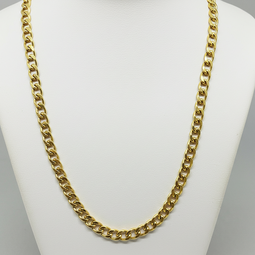 10K gold Cuban Curb Link Chain