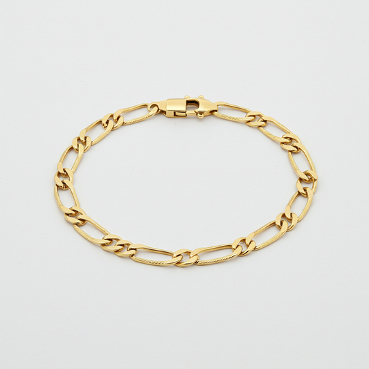 14K Gold Figaro Bracelet