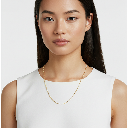 14K gold Mooncut Chain