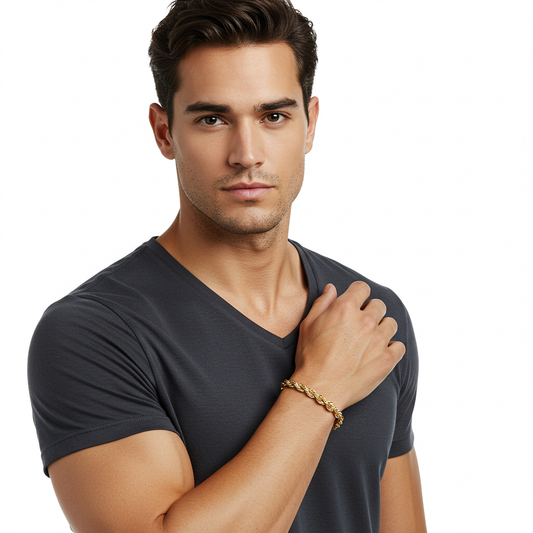 14K Gold Rope Bracelet