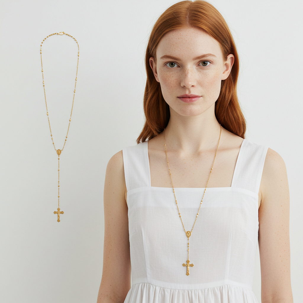 10K gold Rosary Chain