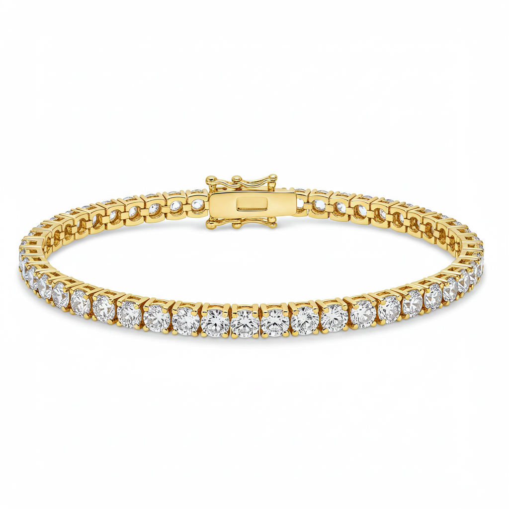 10K Gold Tennis Bracelet