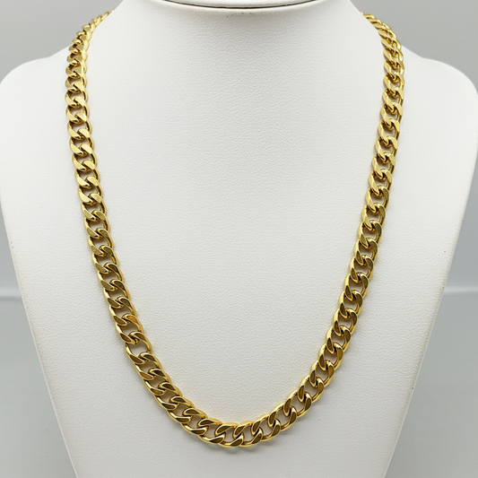10K gold Cuban Curb Link Chain