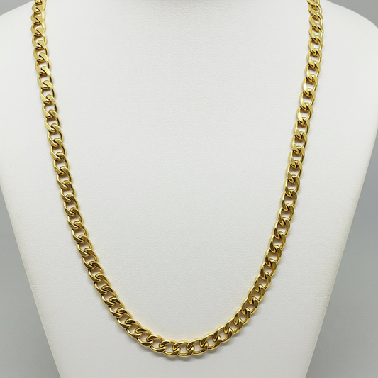 14K gold Cuban Curb Link Chain