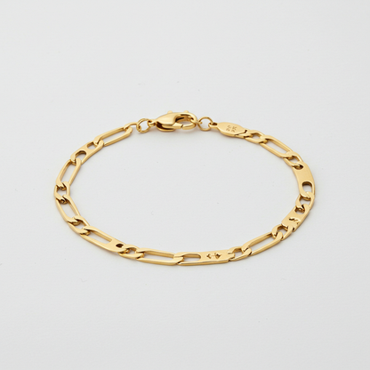 14K Gold Figaro Bracelet