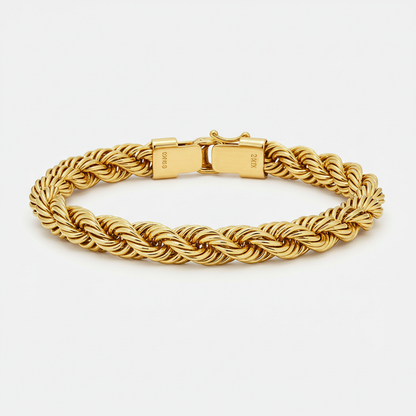 10K Gold Rope Bracelet