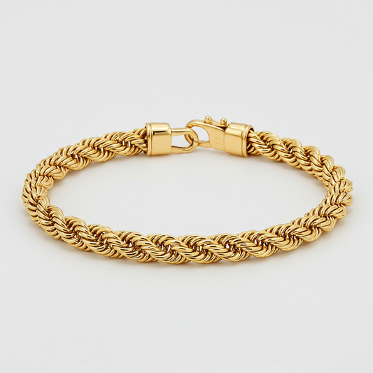 10K Gold Rope Bracelet