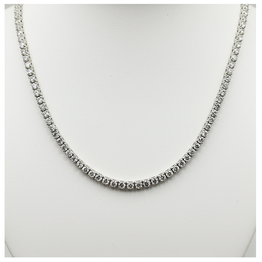 925 Sterling Silver Moissanite Tennis Chain